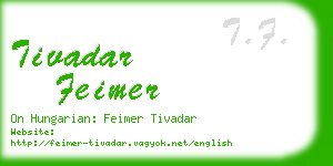 tivadar feimer business card